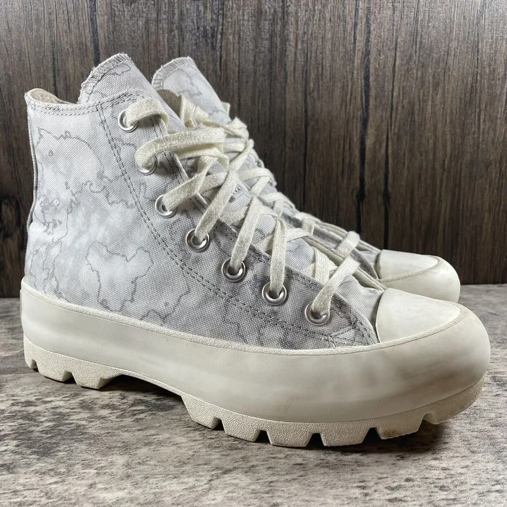 Converse CTAS Hi Women's 7 White High Top Sneakers Lugged Platform Chunky